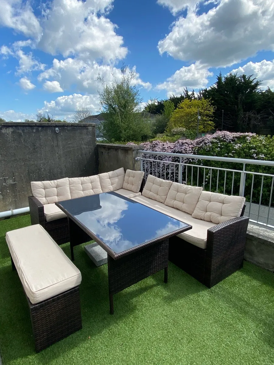 Garden Sofa Patio Furniture Set w/cover - Image 1