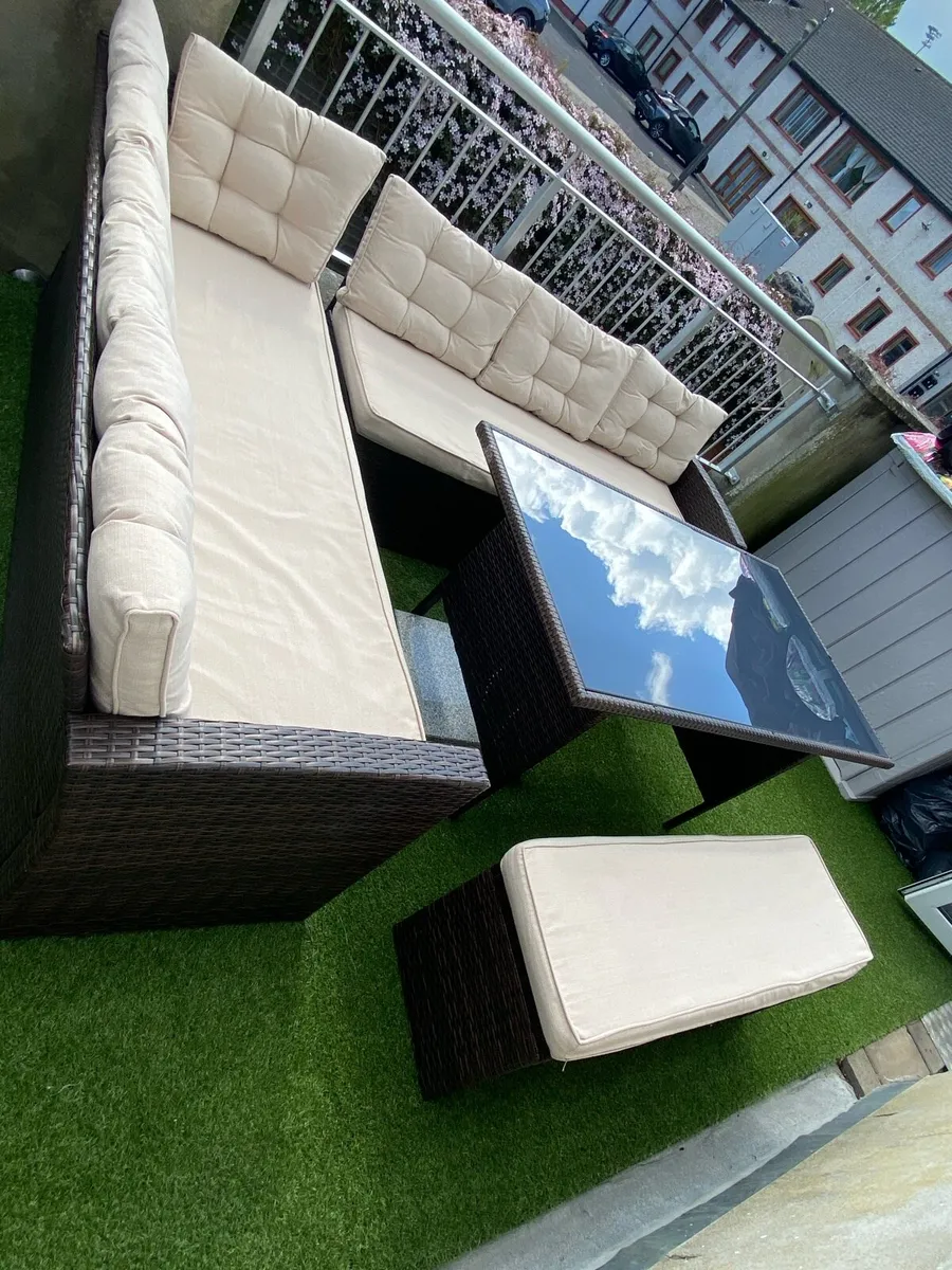 Garden Sofa Patio Furniture Set w/cover - Image 2