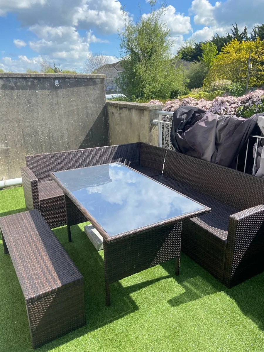 Garden Sofa Patio Furniture Set w/cover - Image 3