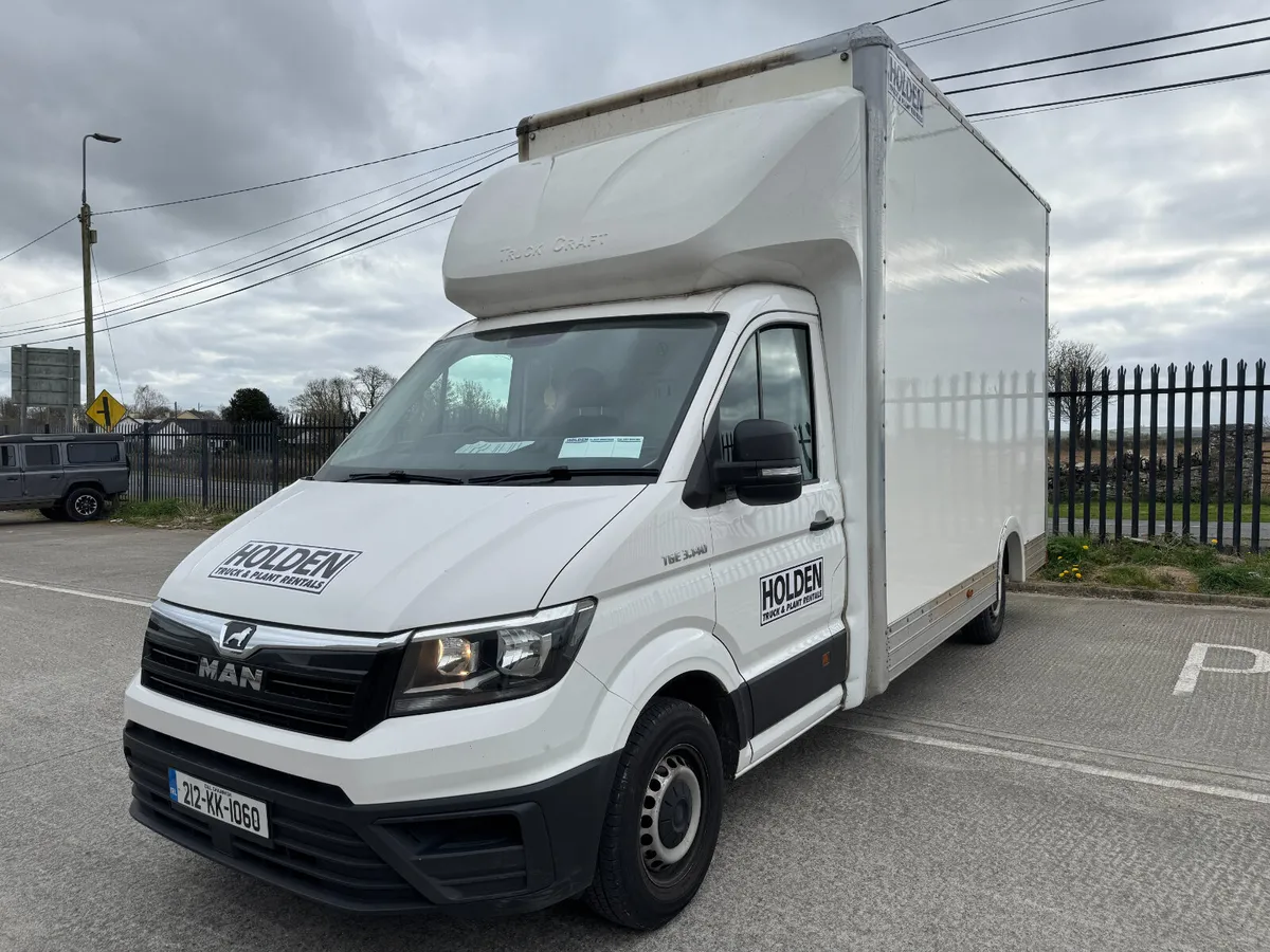 UNRESERVED 2021 MAN TGE 3.140 BOX VAN FOR AUCTION - Image 1