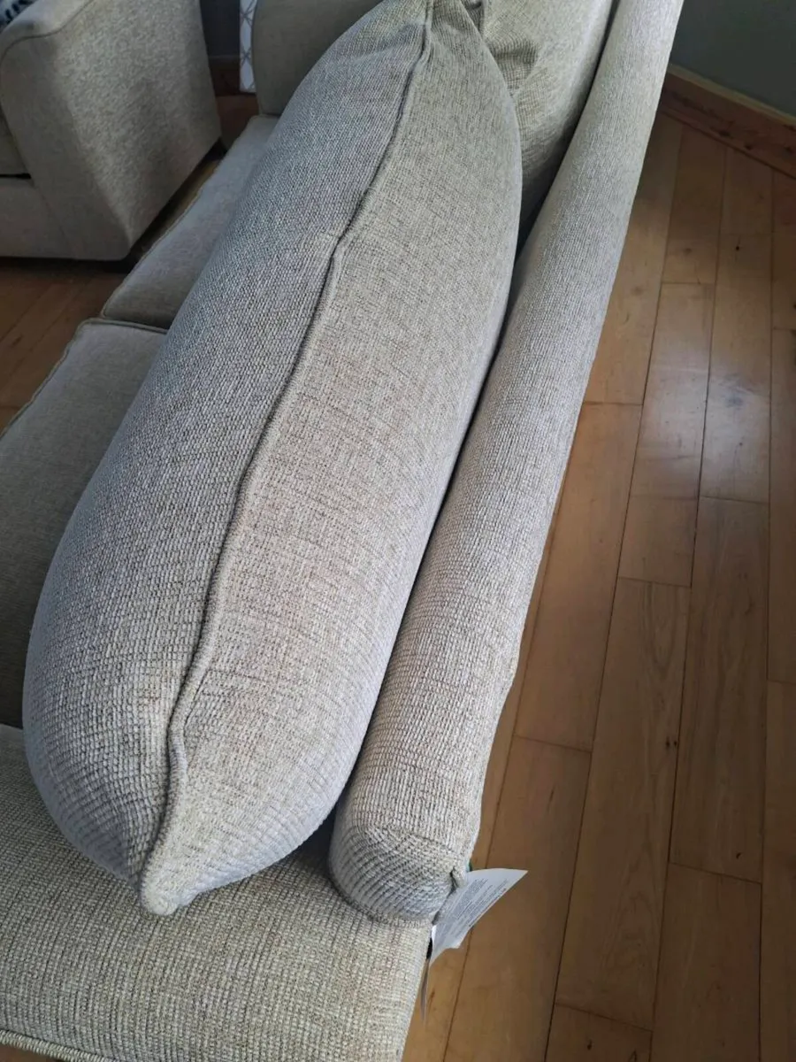 2 seater plus armchair , glass cabinet - Image 4