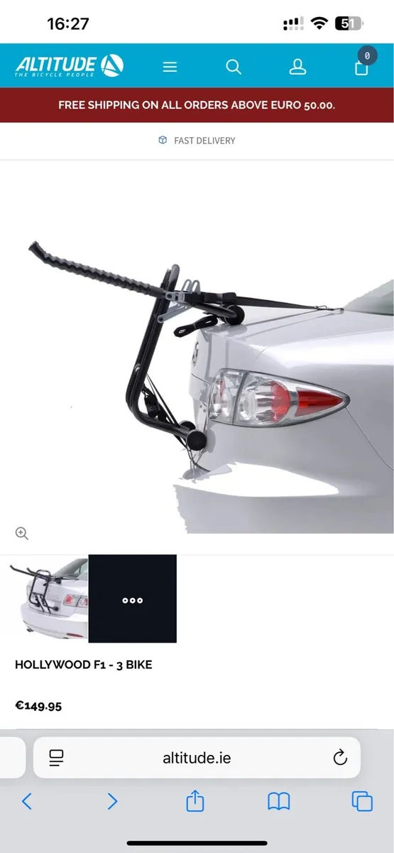 Car rack for 2 bikes - Image 2