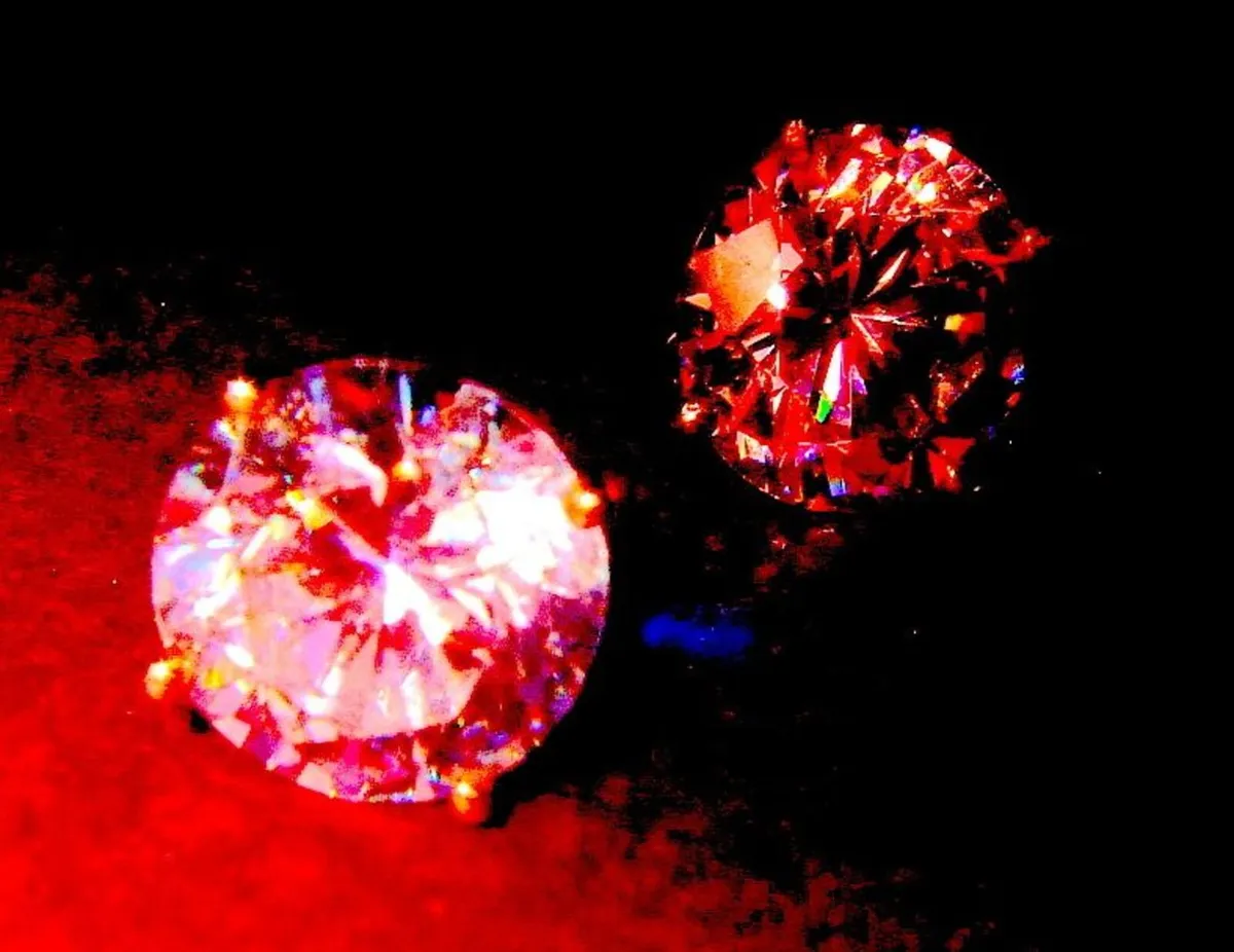 Vintage 14k Gold Sapphire Solitaires - Image 2