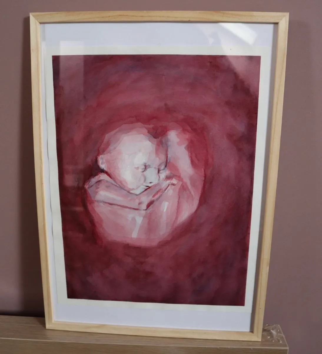 Original Watercolour Painting Baby - Image 1