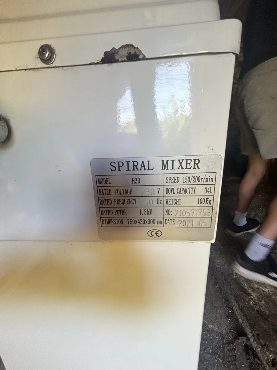 30ltr spiral dough mixer - Image 4