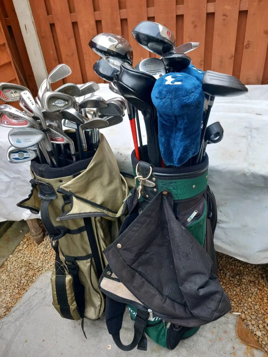 A selection of golf clubs . Right handed clubs - Image 2