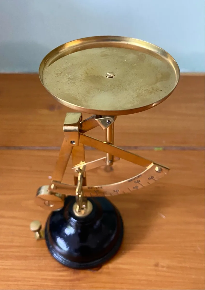 Reproduction Brass Quadrant Pendulum Letter Scale - Image 3