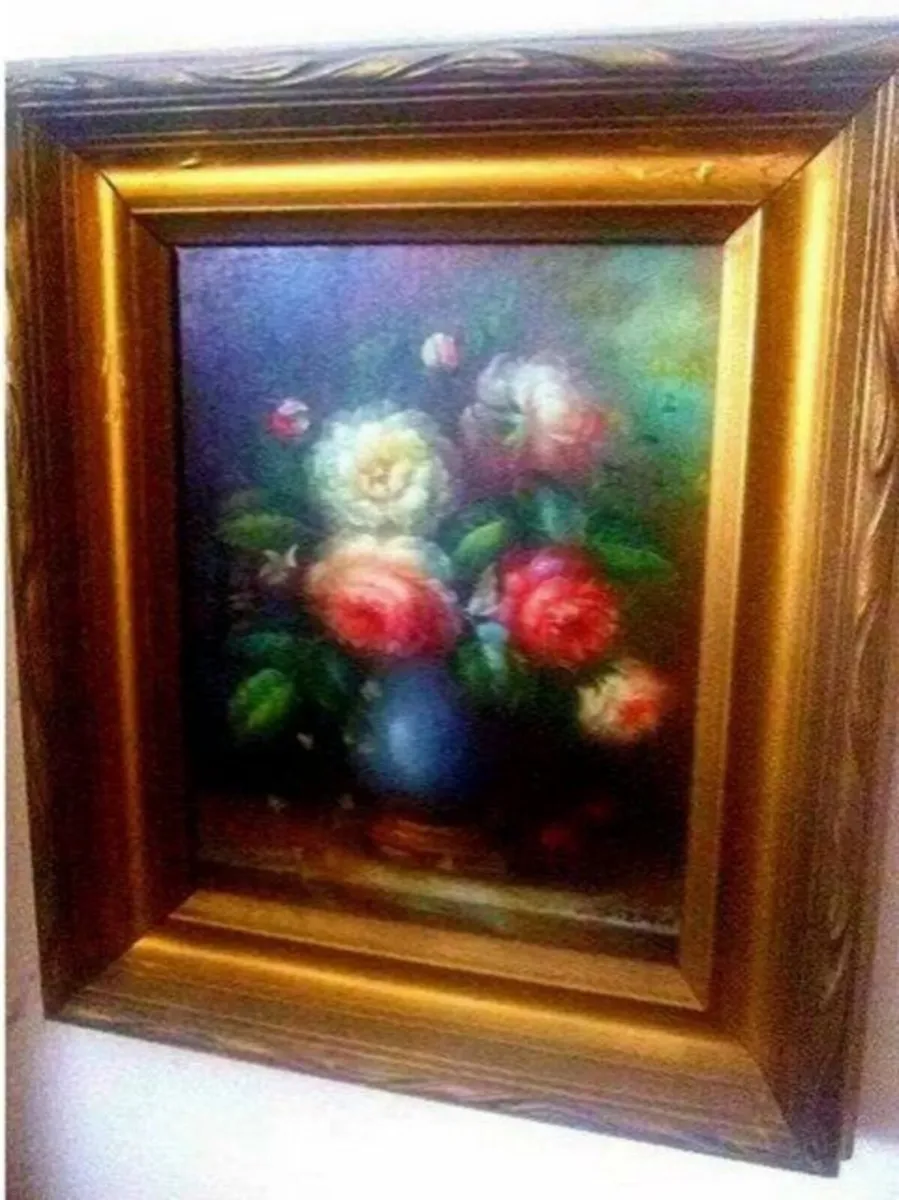 Vintage Victorian Oil Siigned 'C. Josephin' - Image 3