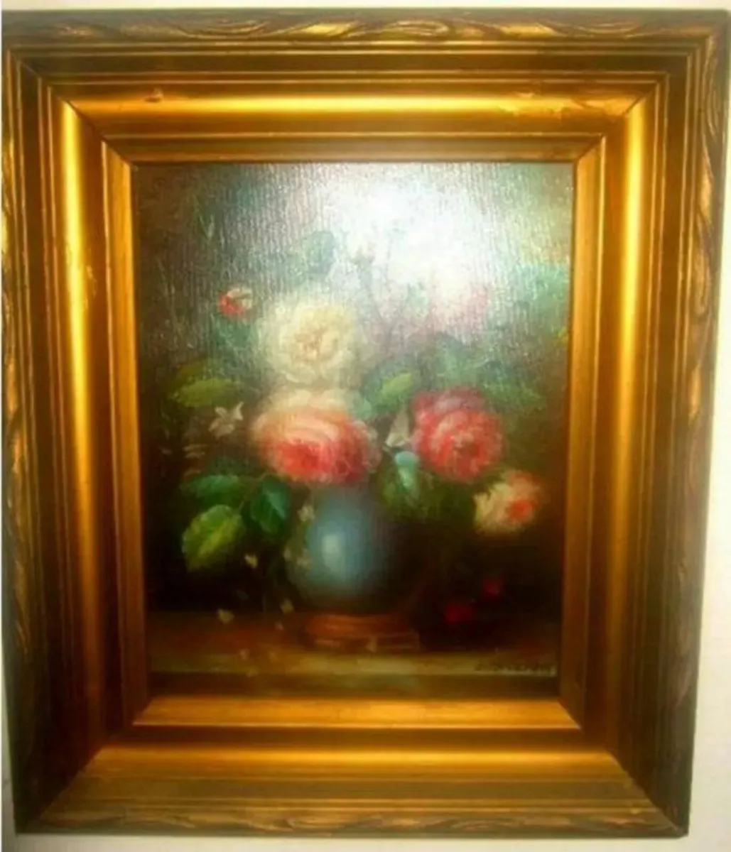 Vintage Victorian Oil Siigned 'C. Josephin' - Image 4