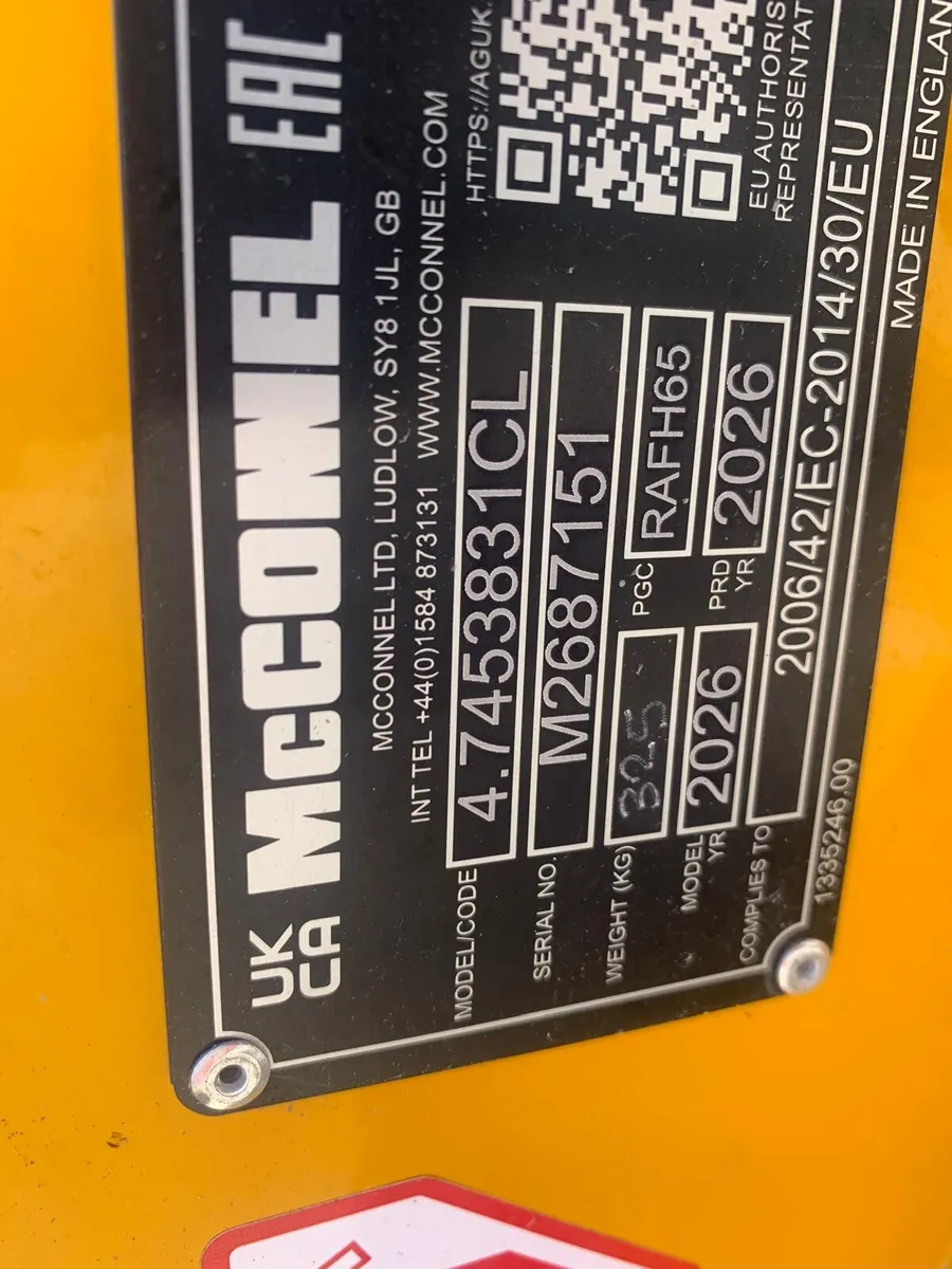 MCCONNEL 1.2M 65/70HP TUFFCUT HEAD - Image 3
