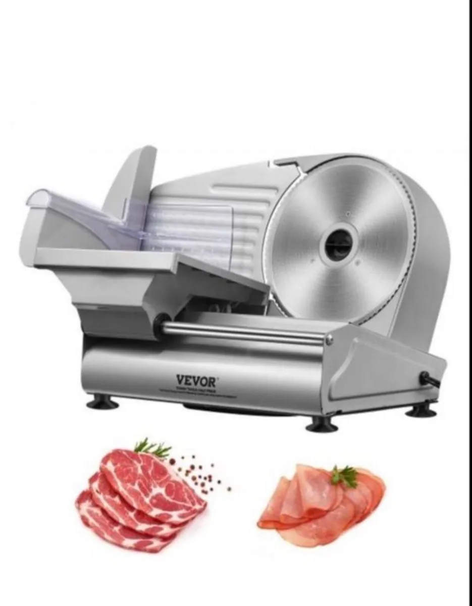 Meat Slicer, 180W Electric Deli Food Slicer - Image 2