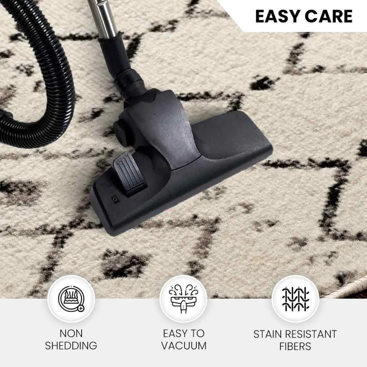 Leonor Abu Dhabi Geometric Rug - Scandi Area Rugs - Image 2