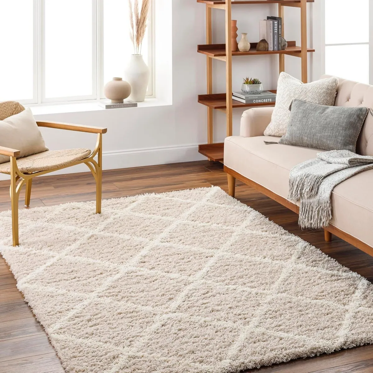 Trakai Shaggy Rug - Modern Berber Rugs Living - Image 1