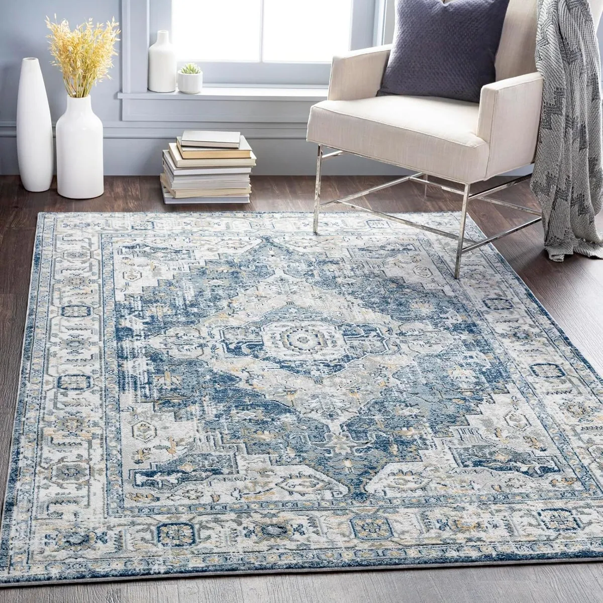 London Vintage Rug - Area Rugs Living Room - Image 1