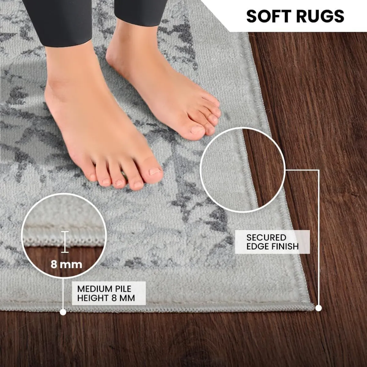 London Vintage Rug - Area Rugs Living Room - Image 4