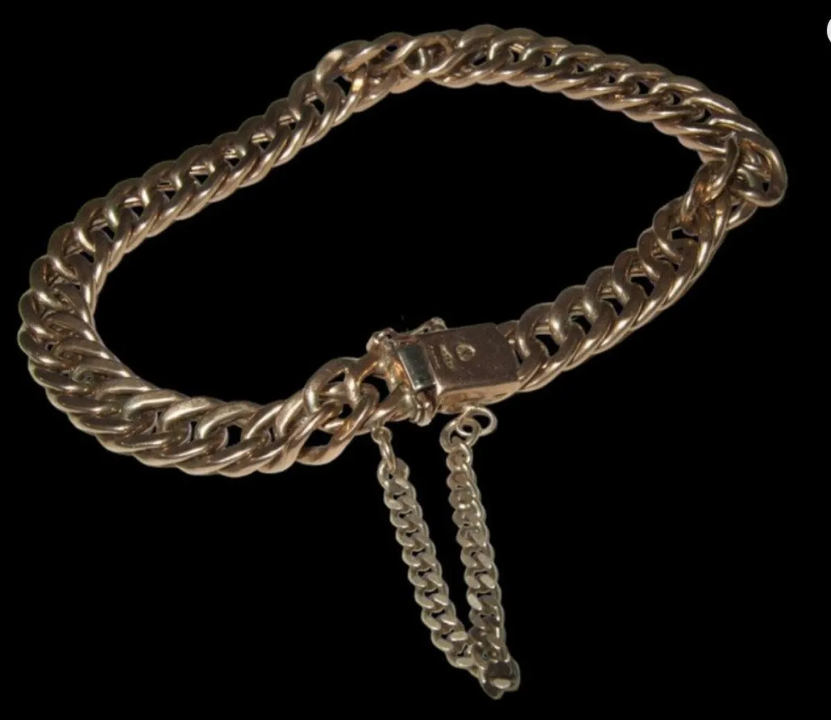 Vintage 9ct Hallmarked Gentlemans Bracelet - Image 1