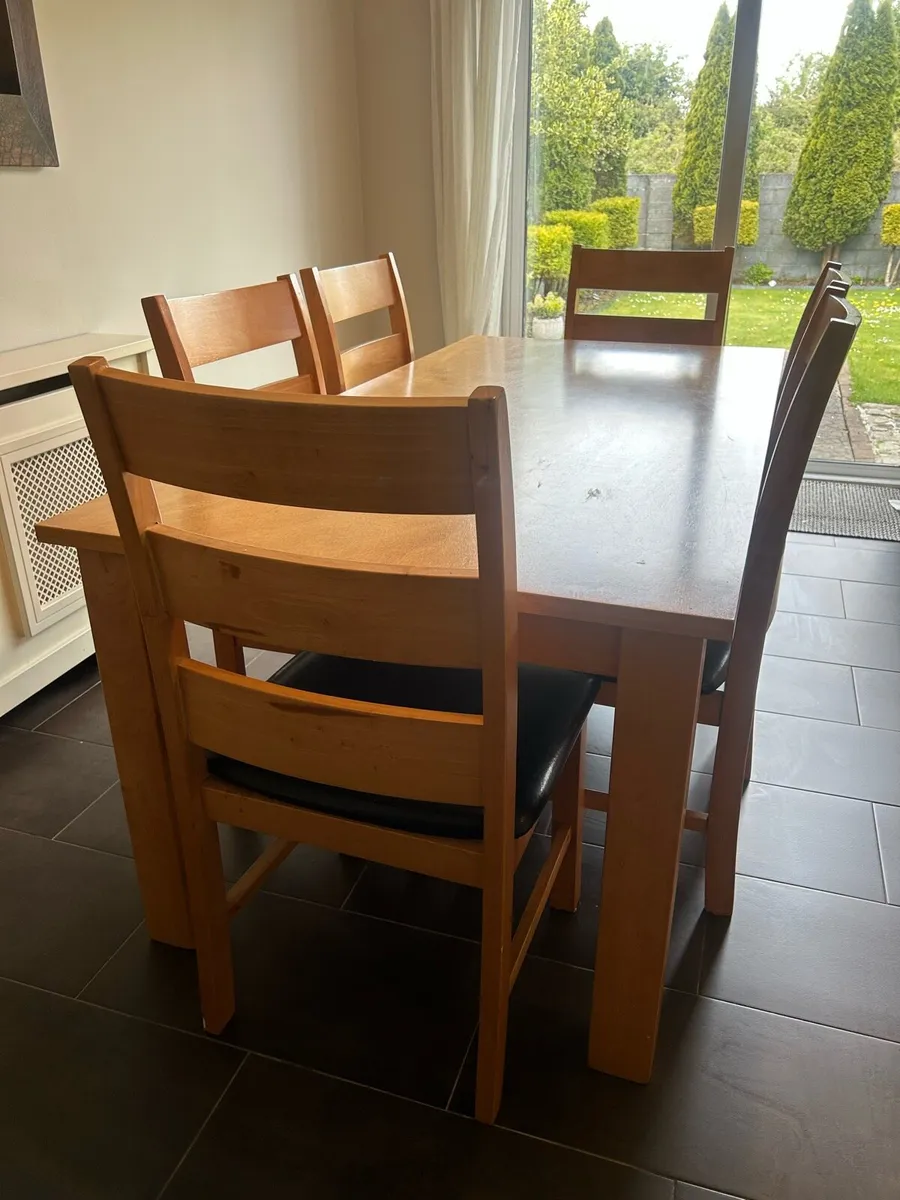 Dining set - table and 6 chairs - Image 2