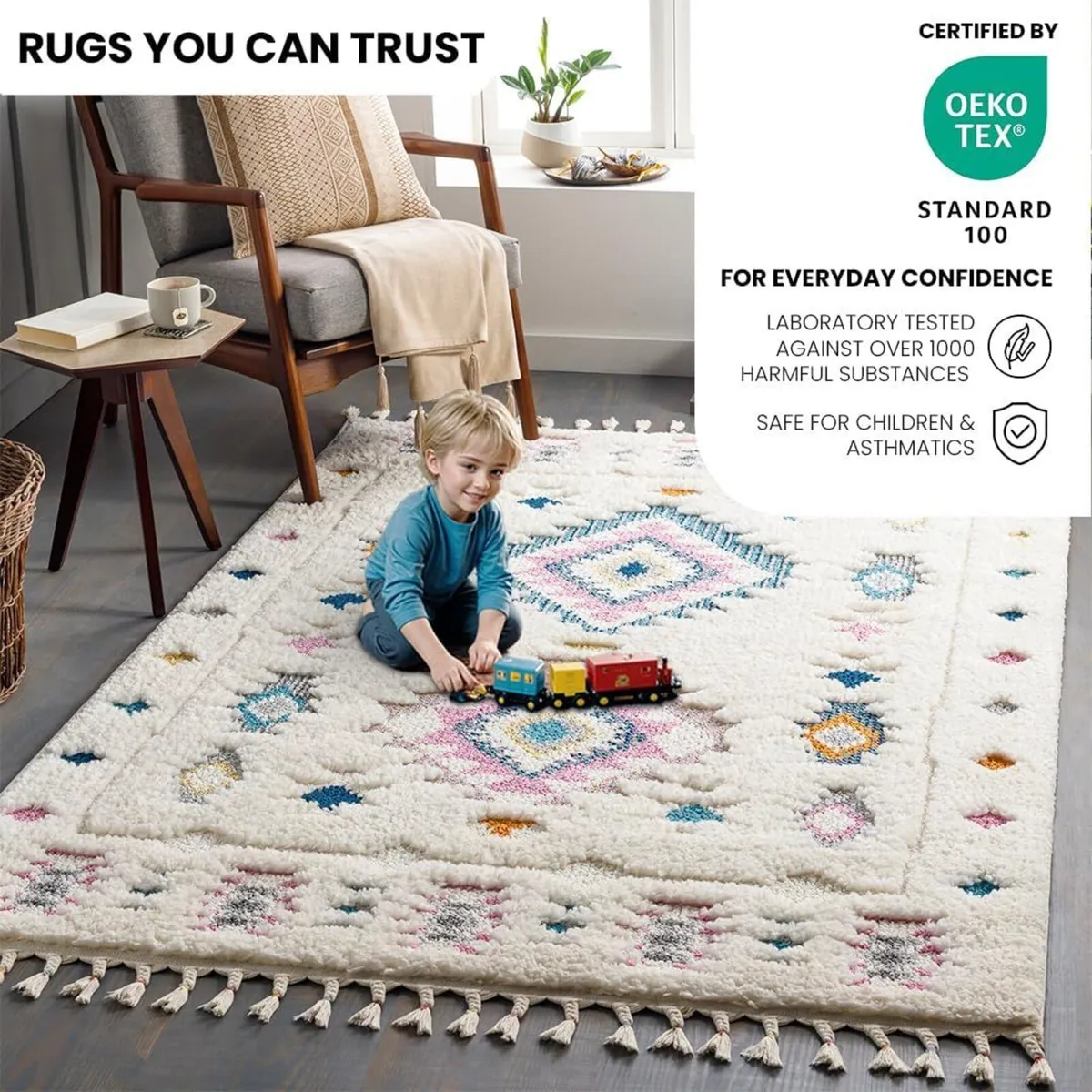 Pukyu Suva Geometric Runner 80x220 cm Hallway - Image 3