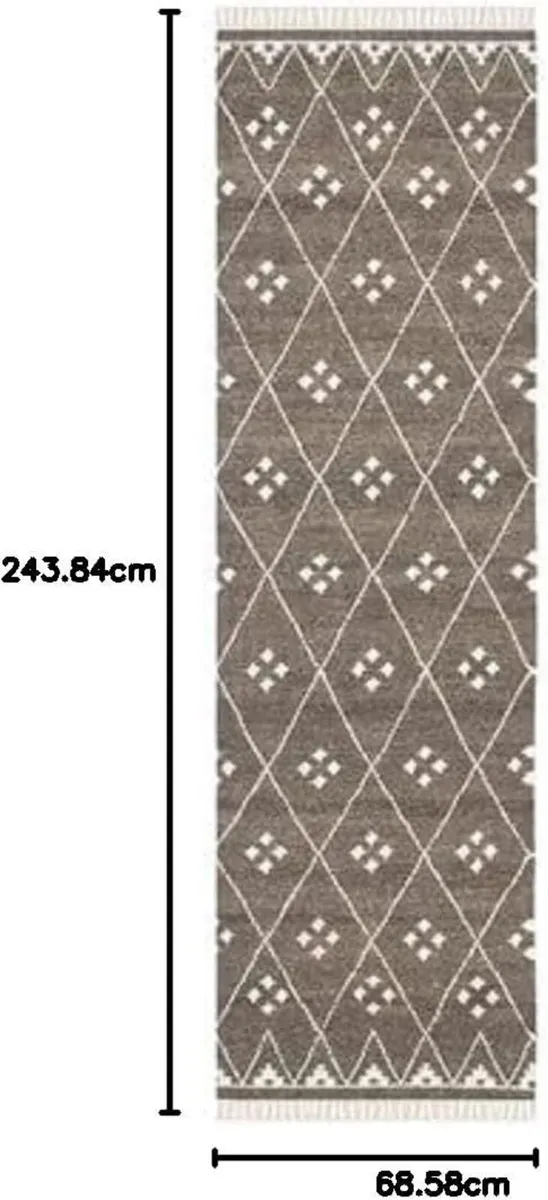 Moroccan Boho Tribal Indoor Flatweave Runner Area - Image 2