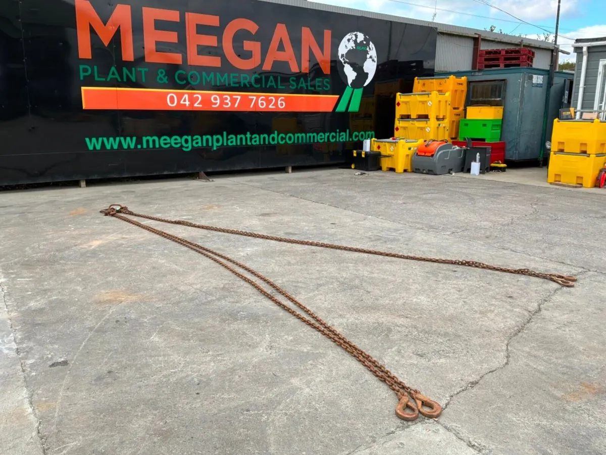 20ft x 10mm LIFTING CHAINS...4 LEG BROTHER...4824. - Image 4