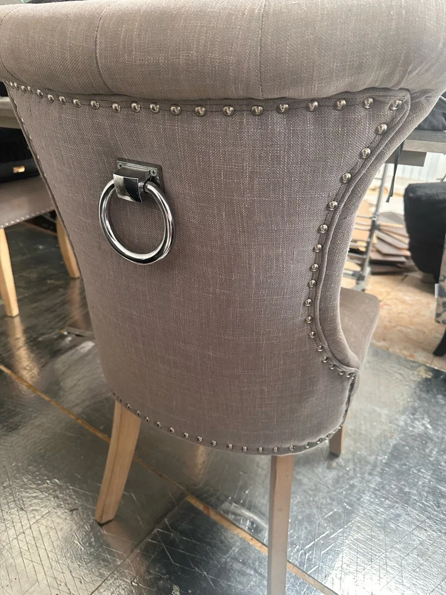 2X Grey Kitchen chairs - Image 2
