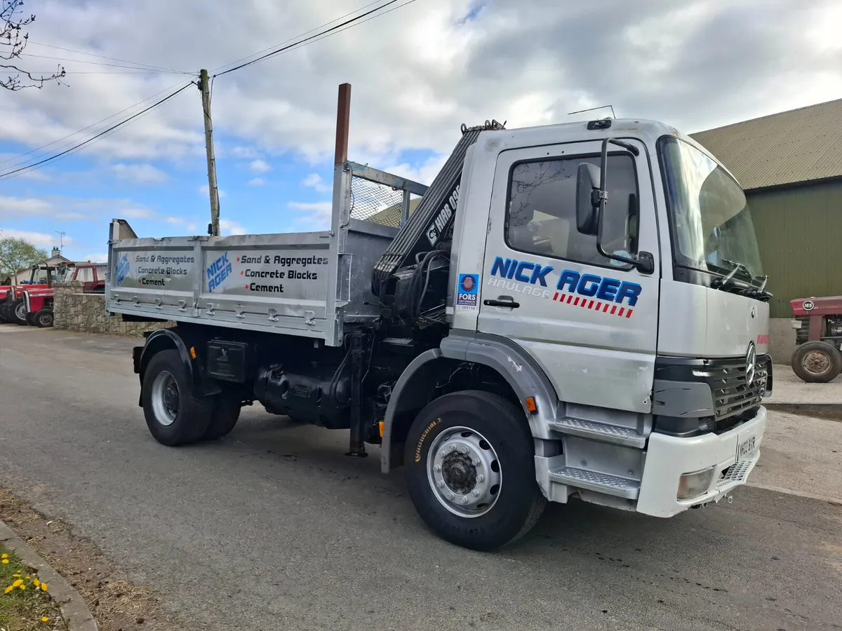 Mercedes Tipper with Hiab - Image 1