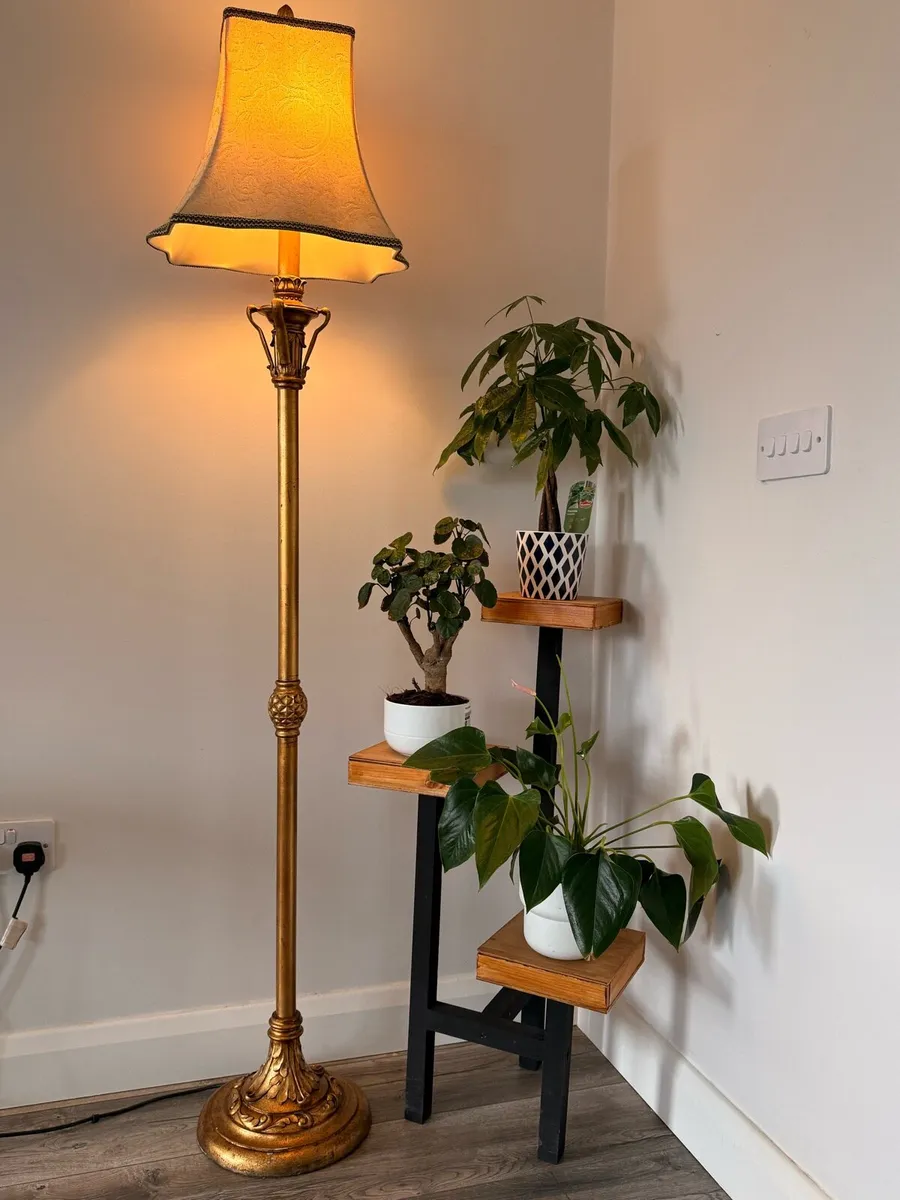 Vintage Tall Lamp - Image 1
