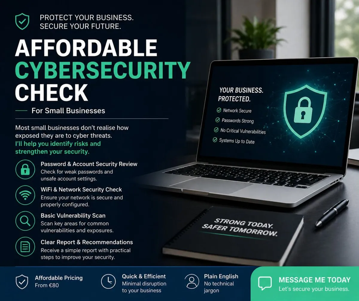 Affordable Cybersecurity Check for Small Businesse