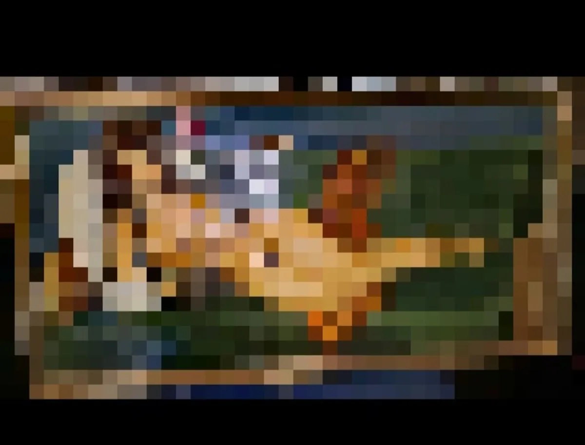 Vintage oil painting of a lady - Image 1