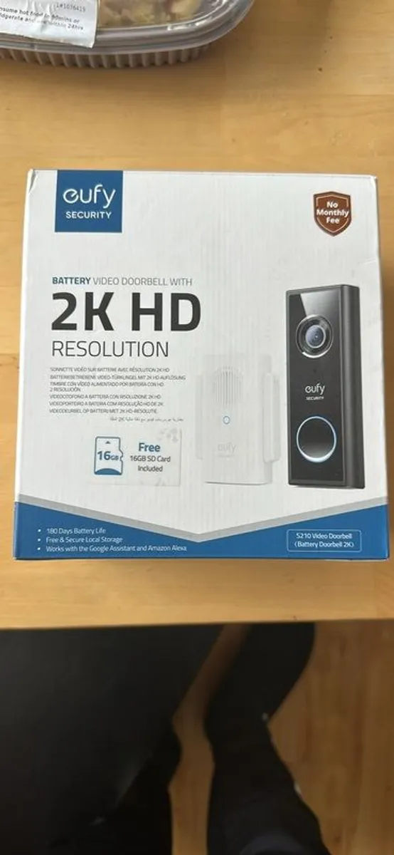 Eufy doorbell camera + chime - Image 1