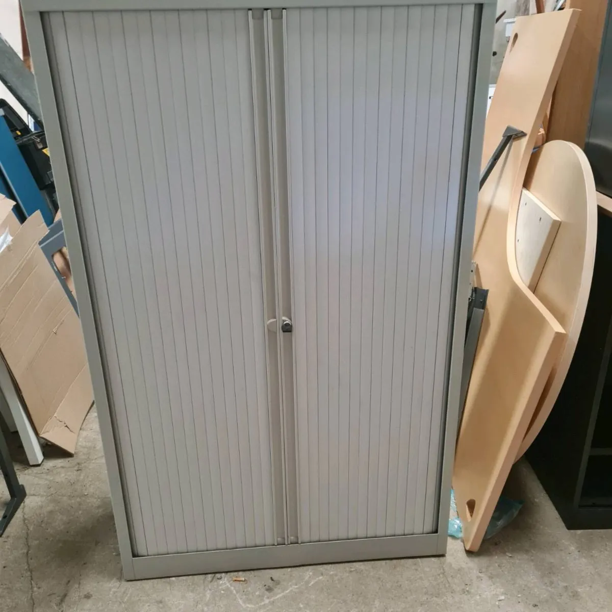 Tambour storage cabinets