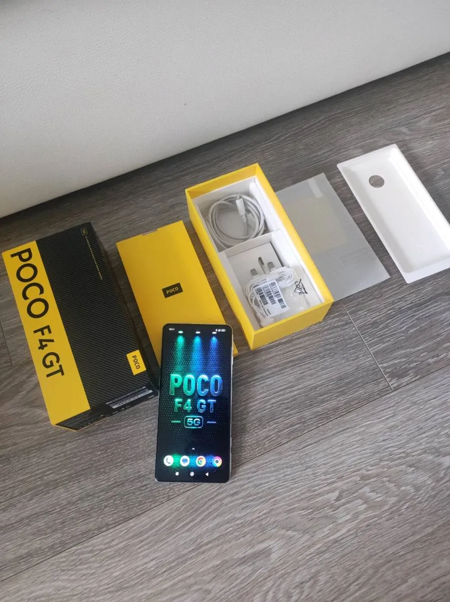 POCO F4 GT 5G SILVER 256-12GB GAMING !!! - Image 1