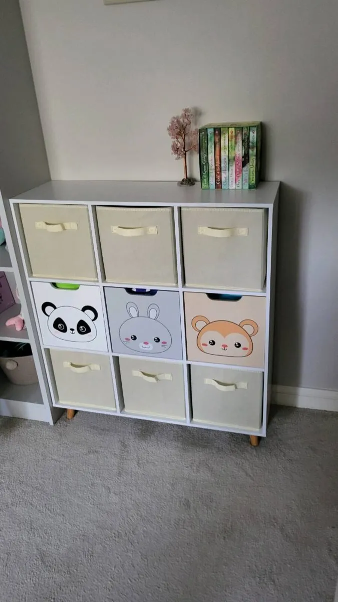 Kids room cabinet storage