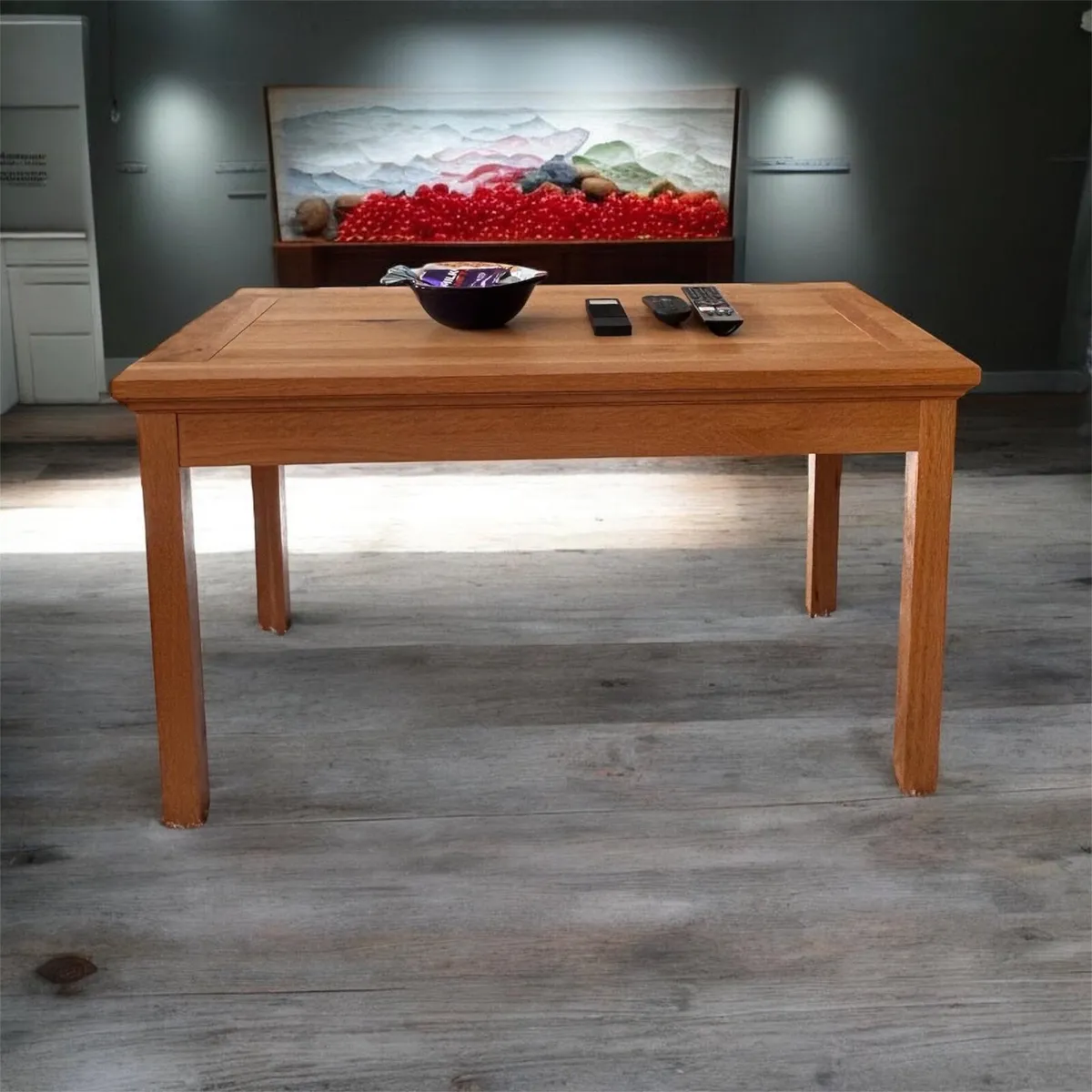 Coffee table set and Mahogany table - Image 1