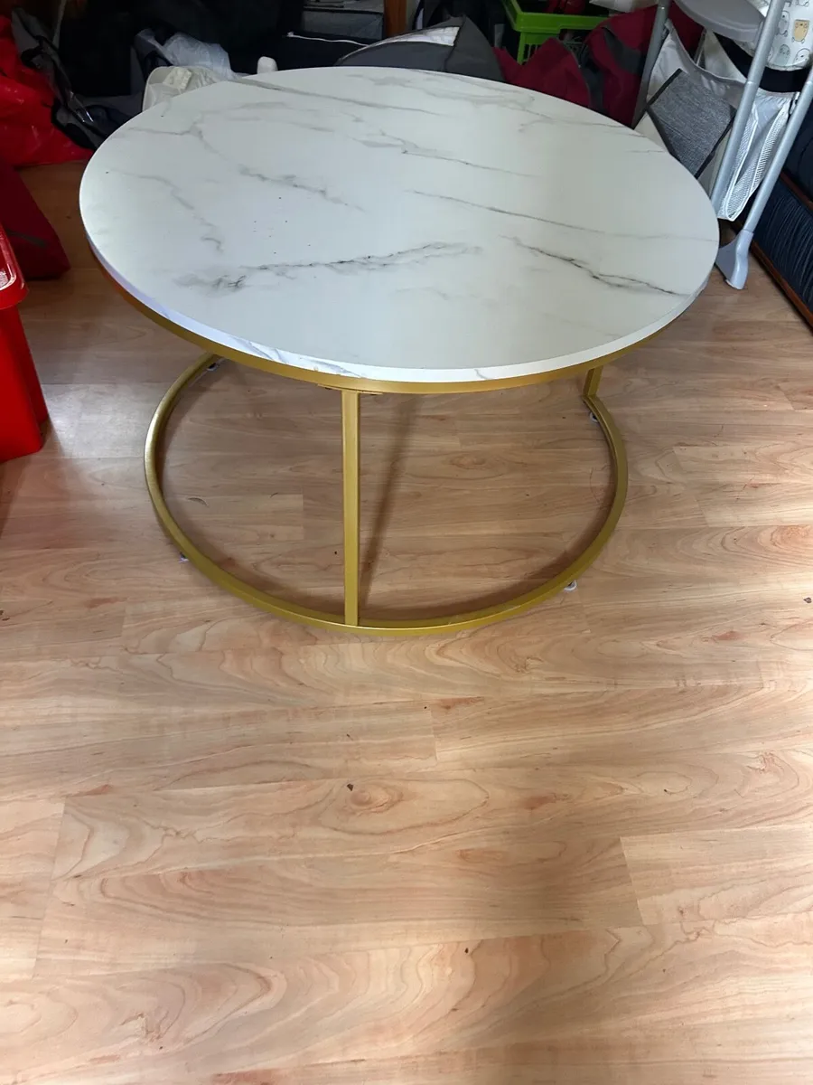 Coffee table set and Mahogany table - Image 3