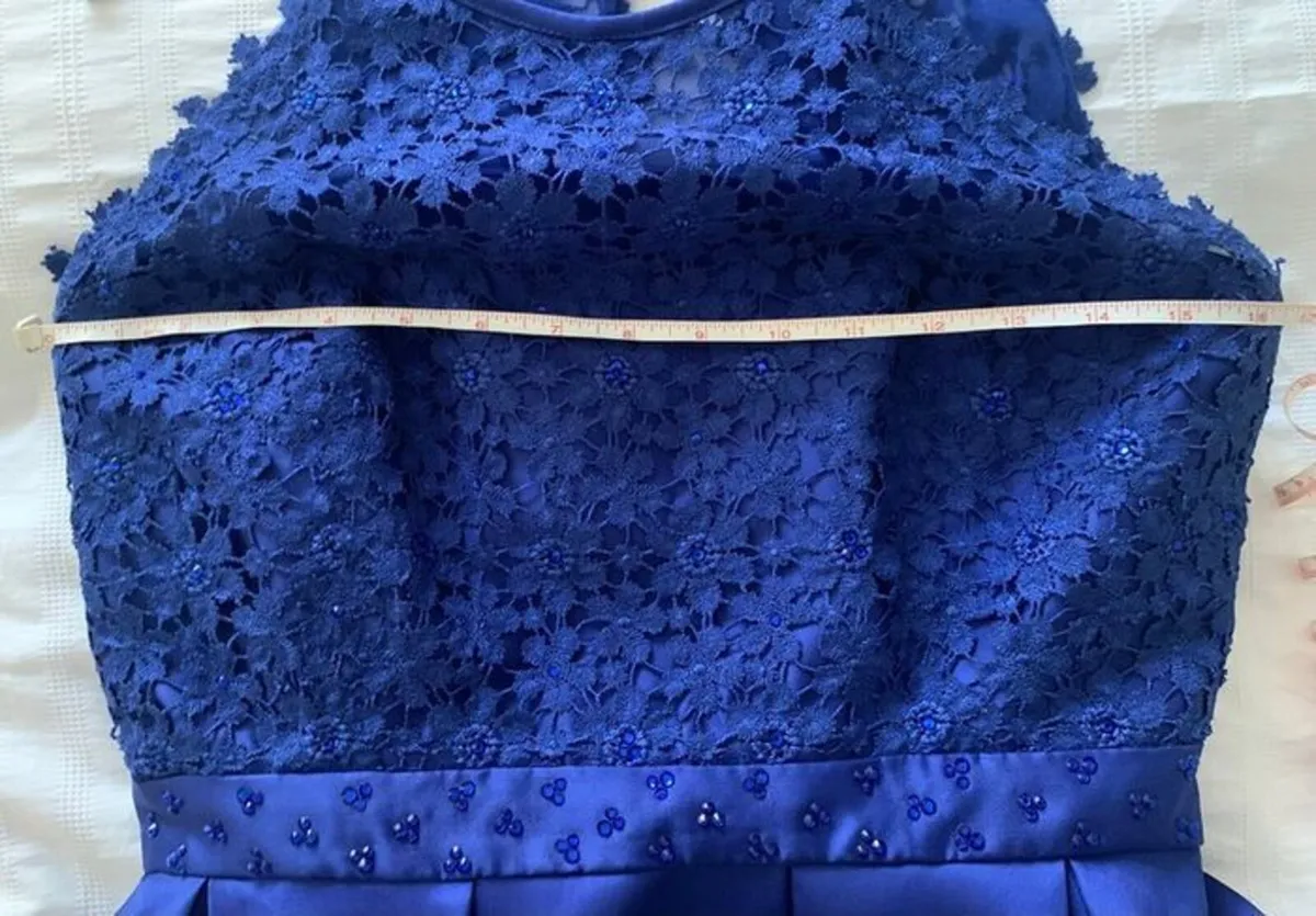 Royal Blue Confirmation Dress / Girls Occasion Dre - Image 3