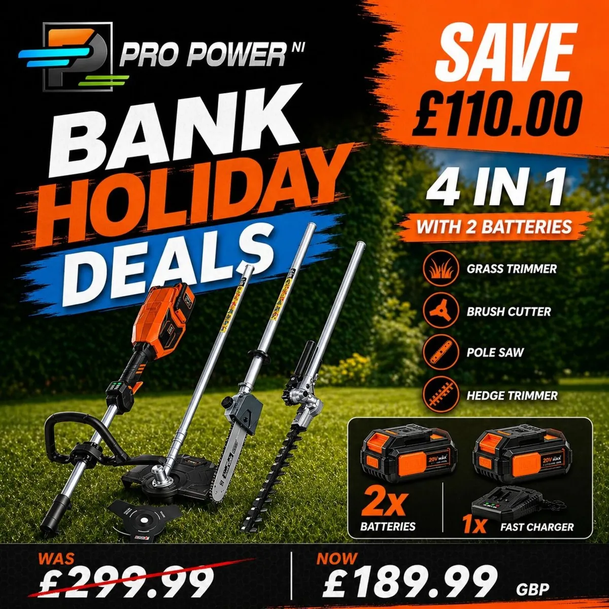 BANK HOLIDAY SALE - Pro Tools - 4 IN 1 Garden Tool - Image 1