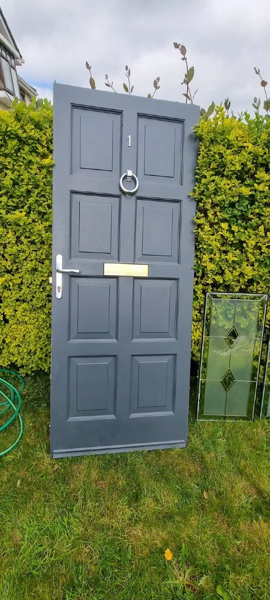 Teak hardwood front door - Image 1