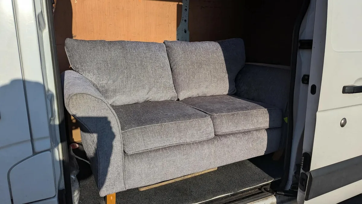 3+2 light grey lovely condition - Image 1