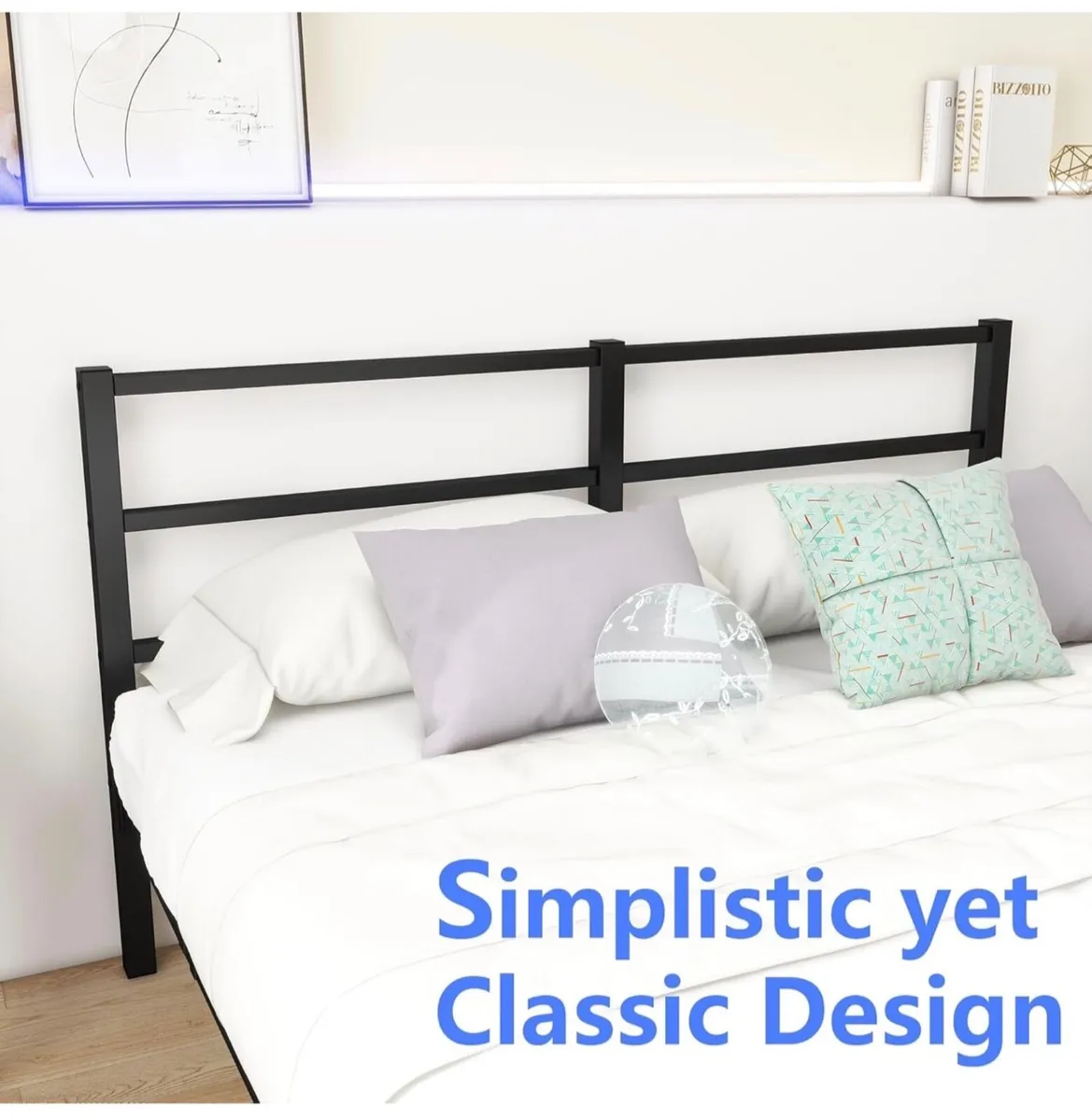 King Size Bed Frame with Storage, 5ft Kingsize Bed - Image 2