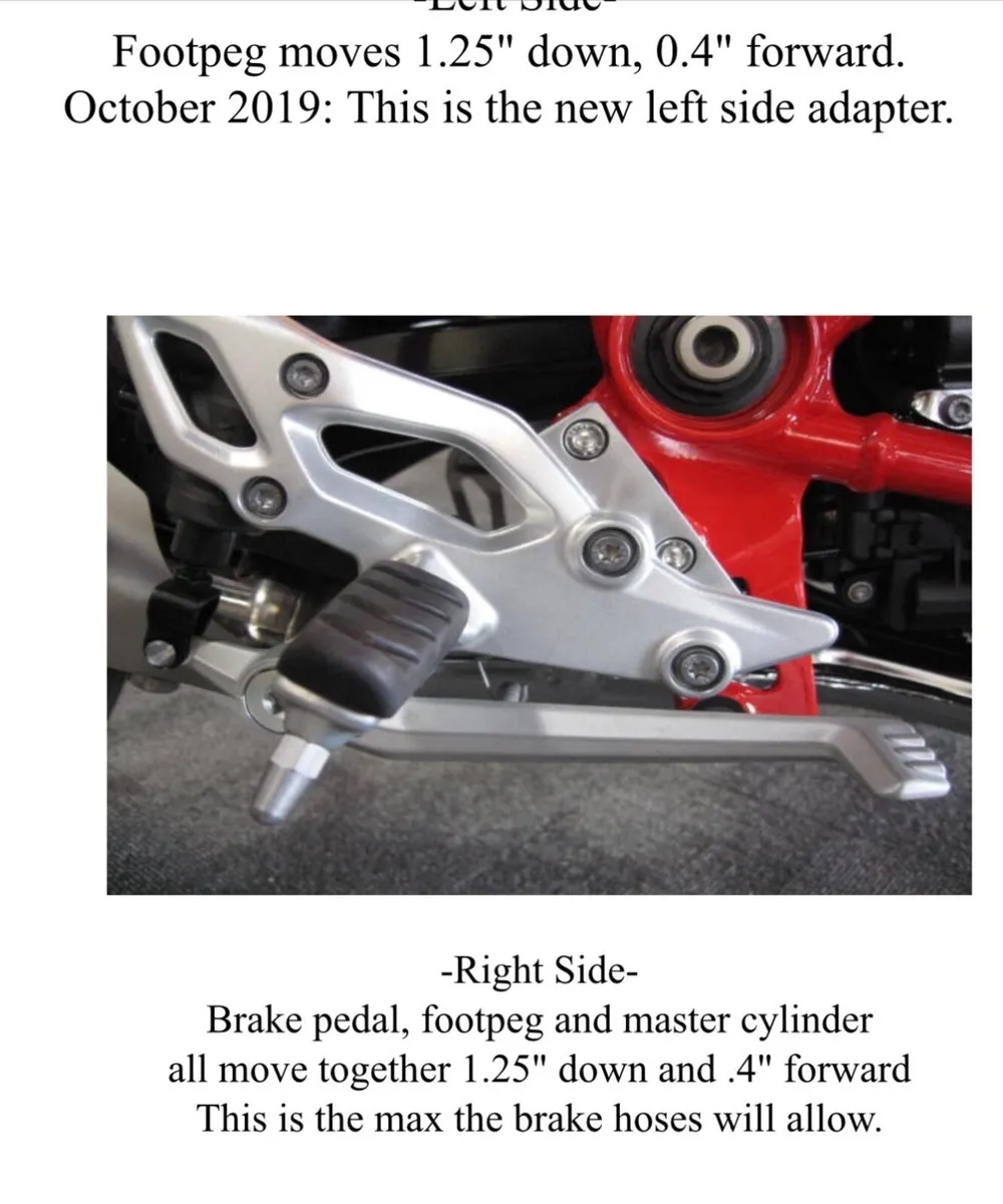 Suburban Machinery Lowering peg kit R1250R and RS - Image 1