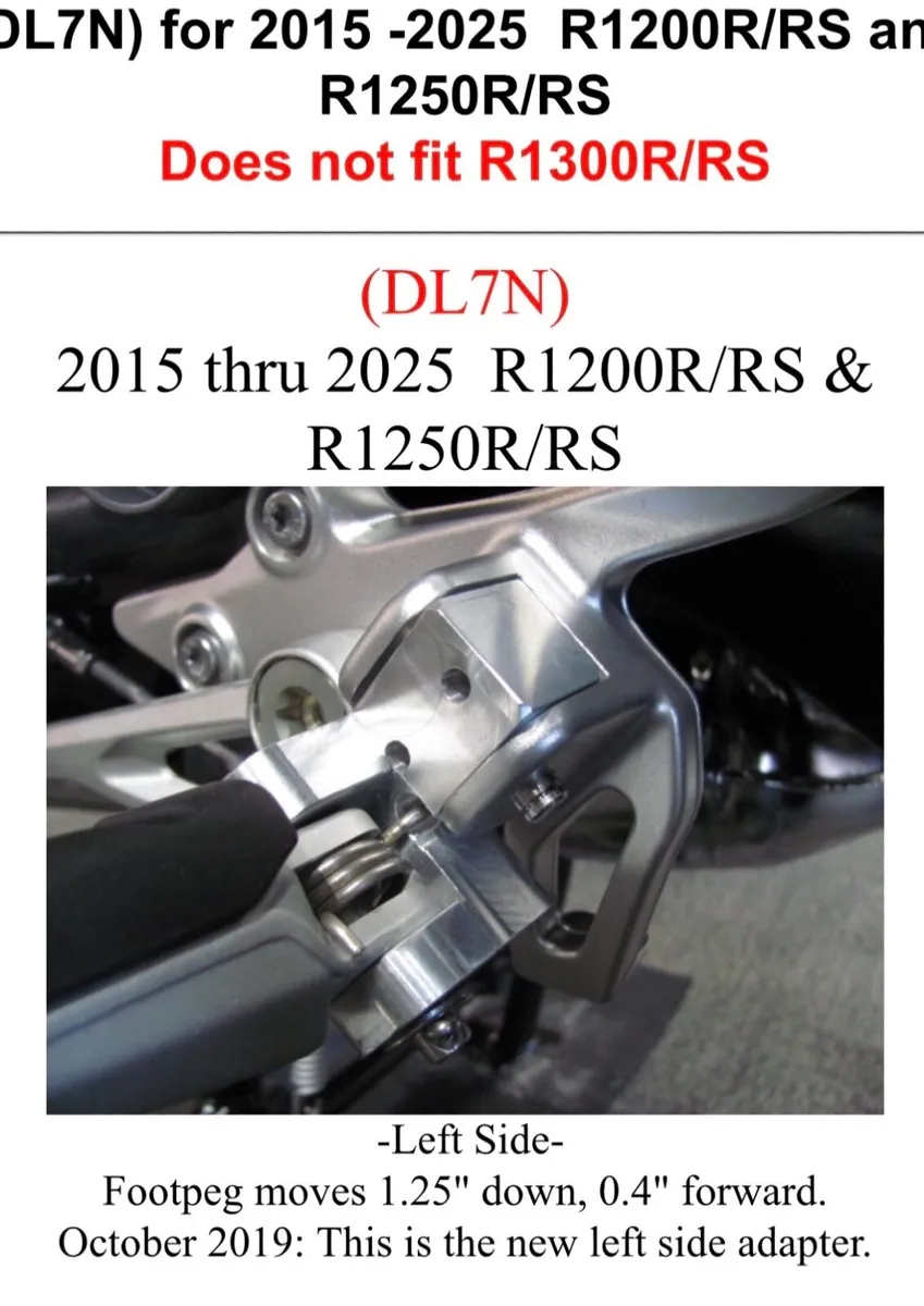 Suburban Machinery Lowering peg kit R1250R and RS - Image 2