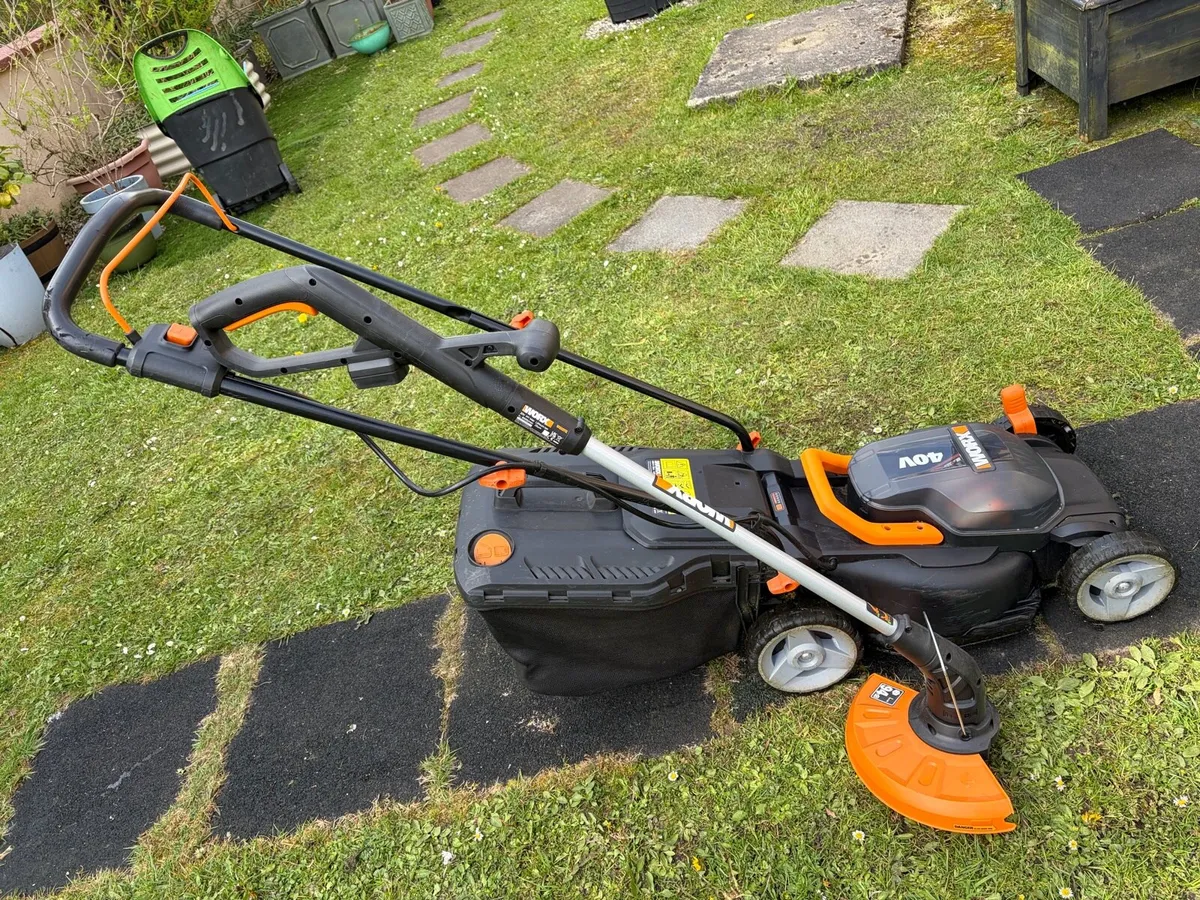 WORX Lawnmower and Strimmer - Image 1