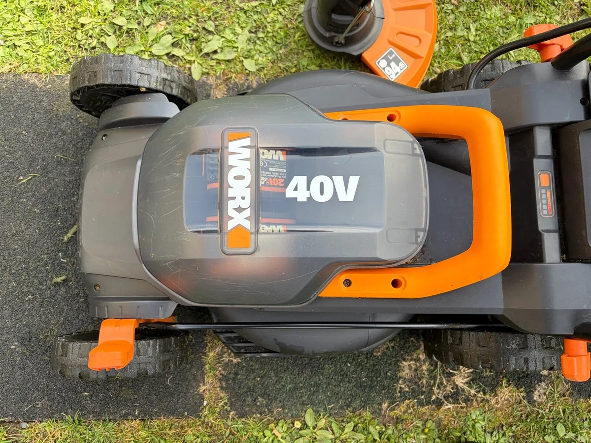 WORX Lawnmower and Strimmer - Image 3