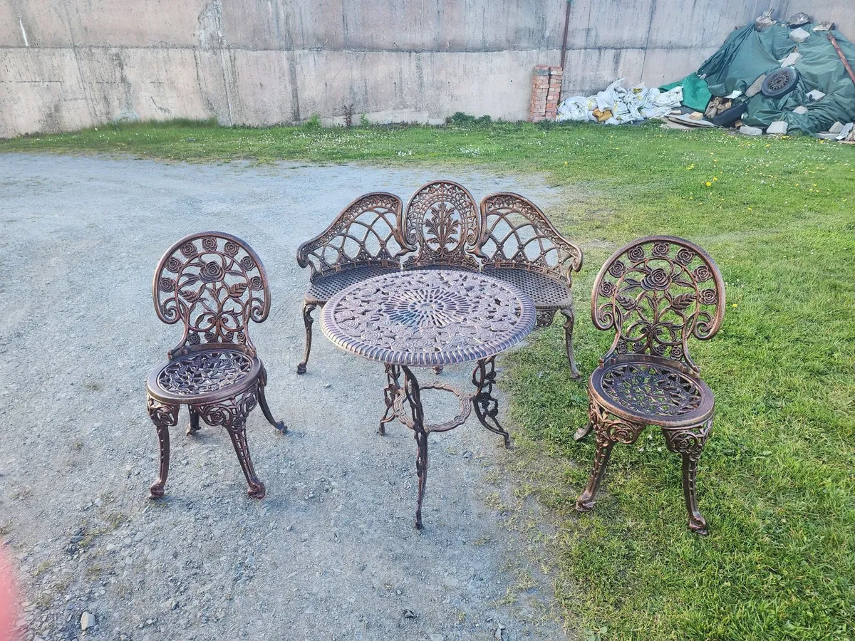 Cast Iron Patio Furniture - Image 1