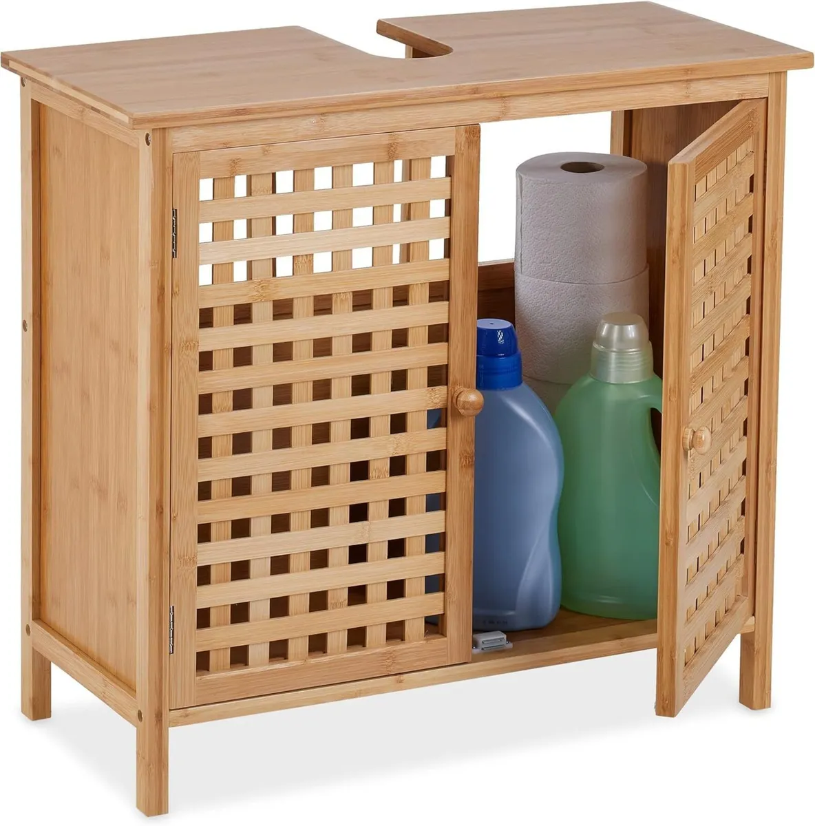 Washbasin Base Cabinet HxWxD: 61 x 66 30 cm 1 - Image 1