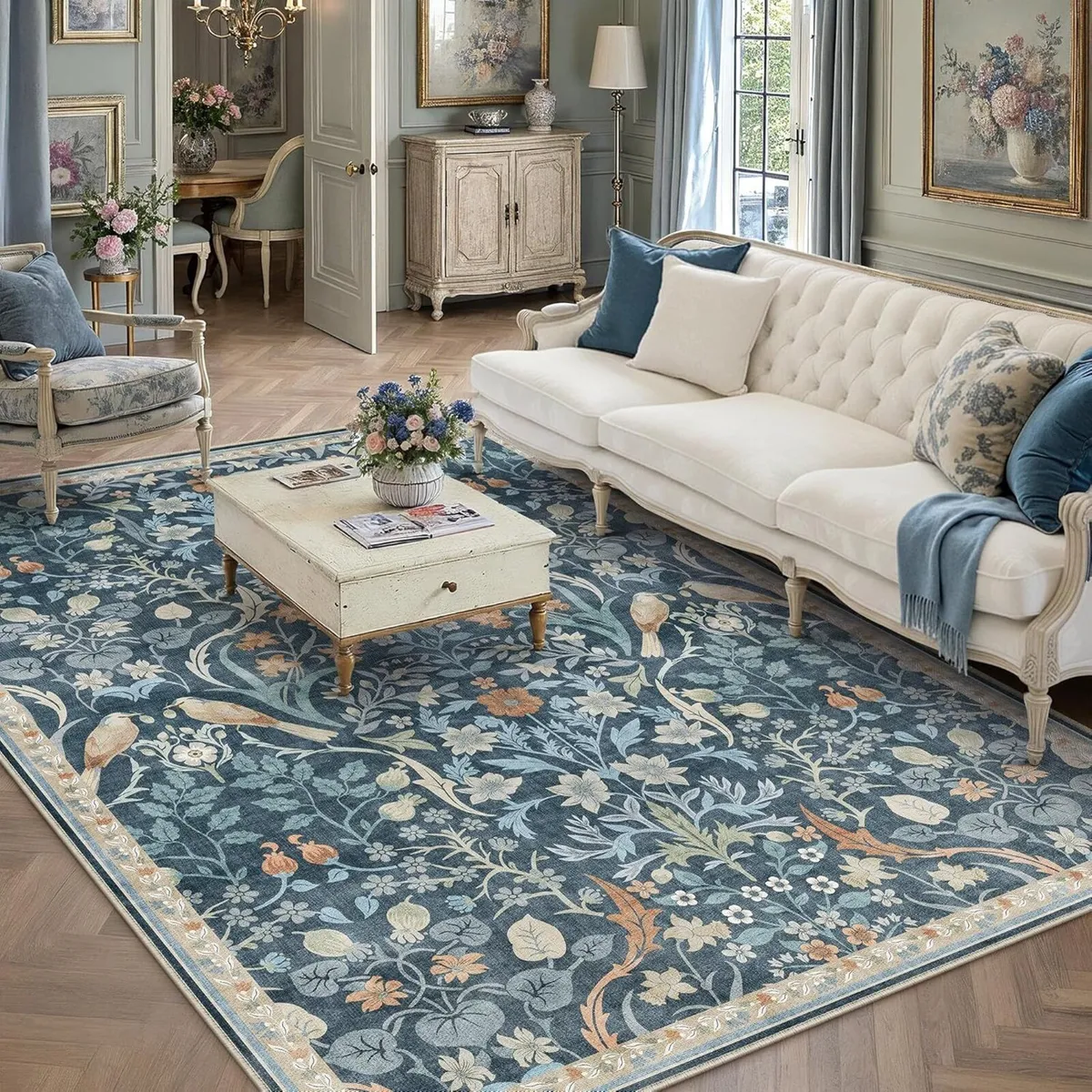 Washable Rug for Living Room 160x230cm Non Slip - Image 1