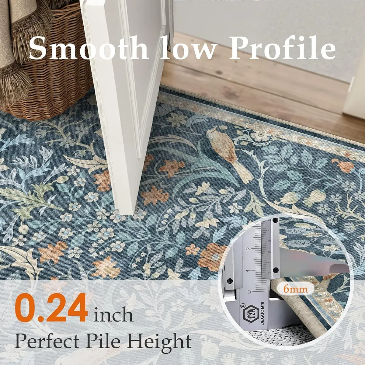 Washable Rug for Living Room 160x230cm Non Slip - Image 2