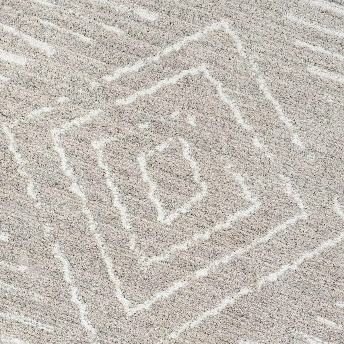 Modern Large Soft Cream Polyester Scandi Berber - Image 3