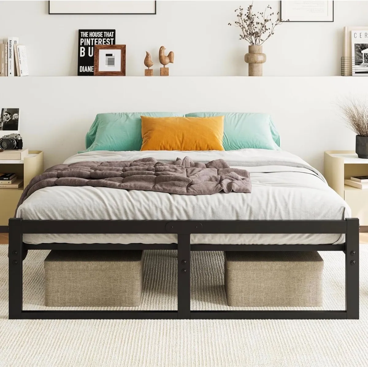King Size Metal Bed Frame Platform - Image 1